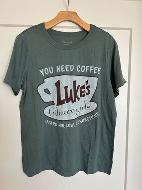 GILMORE GIRLS GRAPHIC COTTON T-SHIRT TOP SIZE L NWOT